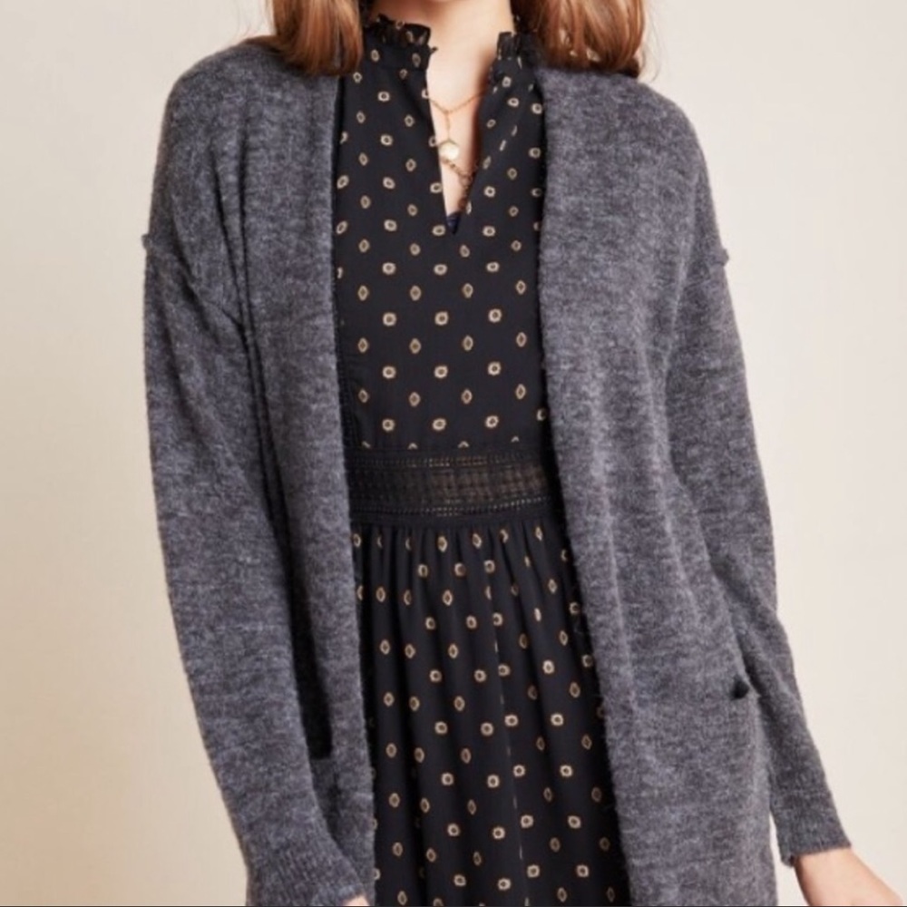 NWT Carbon Jolie Anthropologie cardigan L